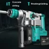 Cordless Electric Rotary Hammer Impact Drill Multi -function Electric Pick Tool