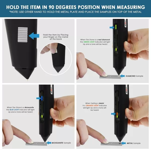2 in 1 Diamond Tester Professional, Moissanite Tester High Accuracy Diamond Test
