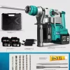 Cordless Electric Rotary Hammer Impact Drill Multi -function Electric Pick Tool