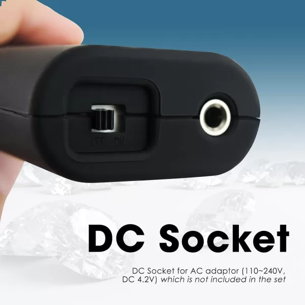 2 in 1 Diamond Tester Professional, Moissanite Tester High Accuracy Diamond Test