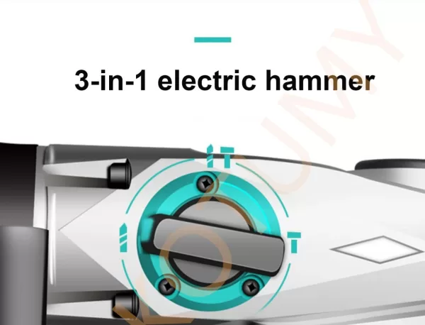 Cordless Electric Rotary Hammer Impact Drill Multi -function Electric Pick Tool