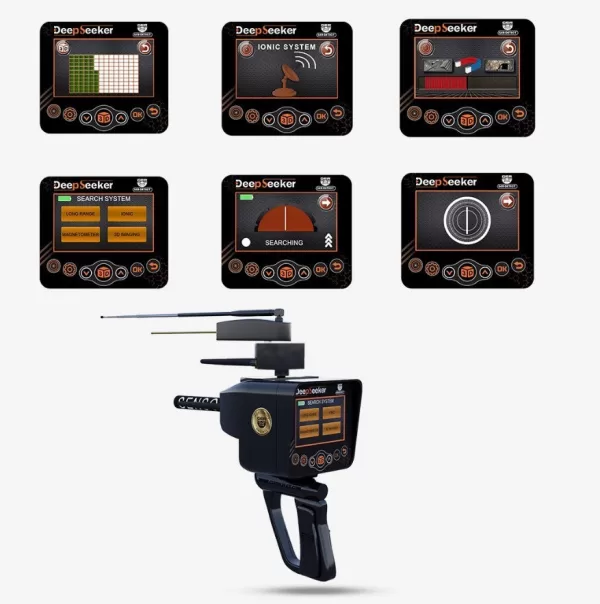 GER Detect Deep Seeker Long Range Gold Detector with Ground Scanner