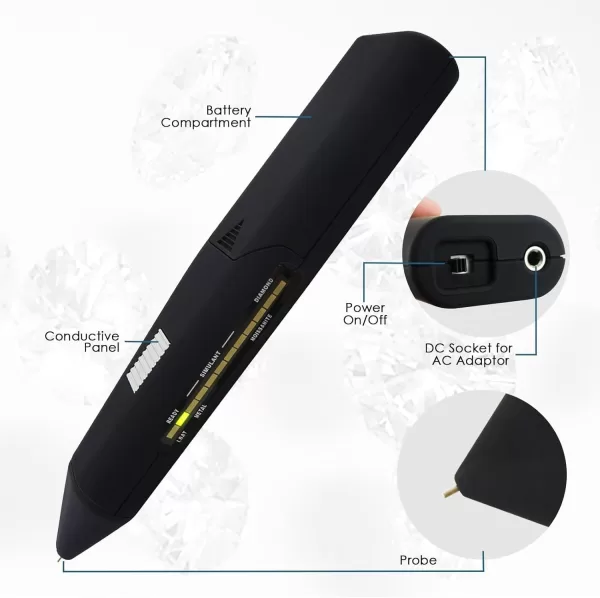 2 in 1 Diamond Tester Professional, Moissanite Tester High Accuracy Diamond Test