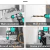 Cordless Electric Rotary Hammer Impact Drill Multi -function Electric Pick Tool