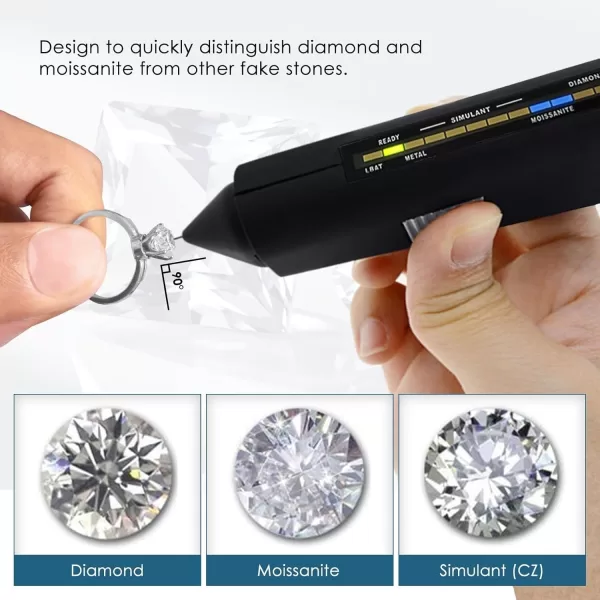 2 in 1 Diamond Tester Professional, Moissanite Tester High Accuracy Diamond Test