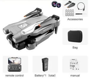 Z908pro drone with 4k camera, obstacle avoidance, maximum distance 3000 meters,-