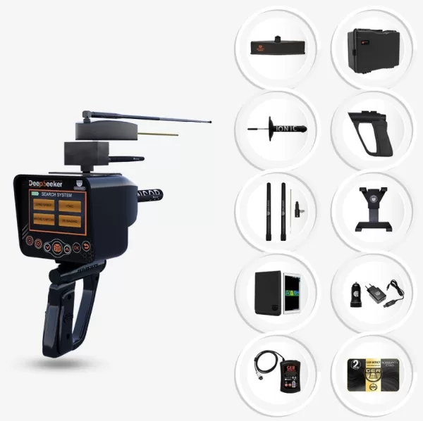 GER Detect Deep Seeker Long Range Gold Detector with Ground Scanner