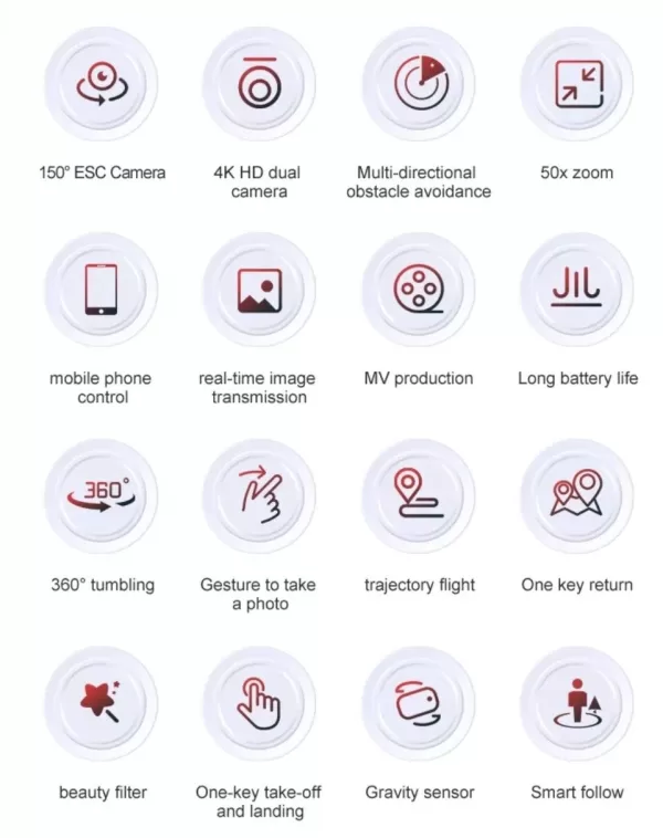 Z908pro drone with 4k camera, obstacle avoidance, maximum distance 3000 meters,-