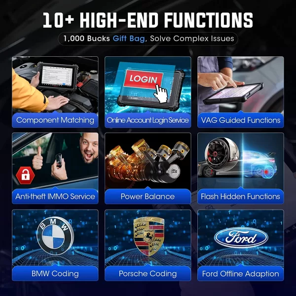 2025 Autel Scanner MaxiSys MK906 Pro Coding OE - Full System Diagnostic Tool