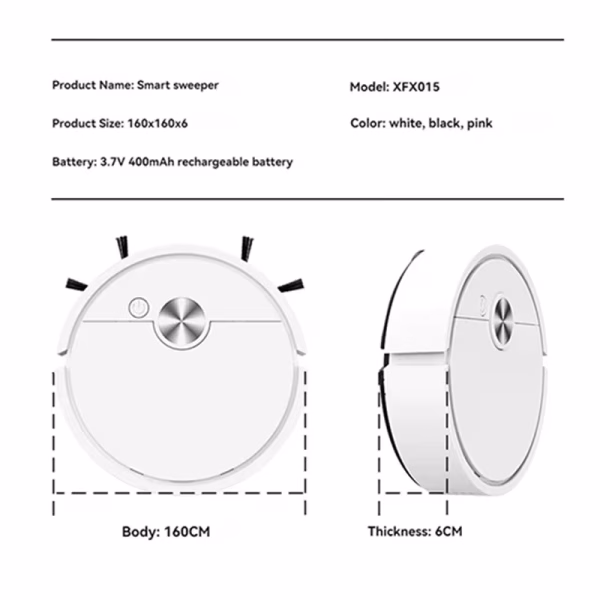 Xiaomi Smart Vacuum Cleaning Robot Mini Mopping Suction and Sweeping Integrated Fully Automatic Cleaning Sweeping Robot