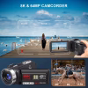 8K Video Camera for Youtube 64MP 18X Digital Zoom 3.0 Inch Flip Screen Camcorder Vlogging Camera with 32GB SD Card