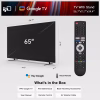 65-Inch 4K UHD HDR10+ Smart TV with Google TV - Voice Control,Dolby Vision, Dolby Atmos, Ultra-Flat LED Television Built-In Wifi Bluetooth, Flat Screen LED Television, Canvas Series CG65-C3