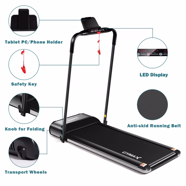 450W Ultra-Thin Electric Folding Treadmill Motorized Running Jogging Machine
