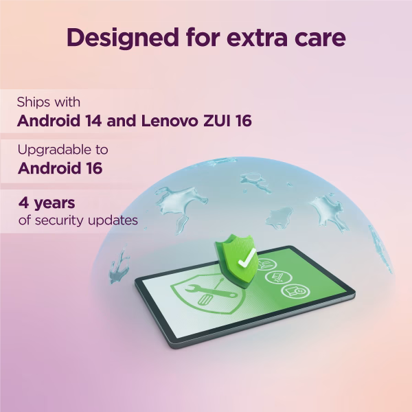 Tab 10.1 FHD (1920 X 1200) 60Hz Mediatek Helio G85 4G 128G Wifi 5 Android 14 ZAEH0148US (Includes Clear Case with Built-In Kickstand)