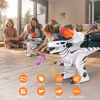 STEMTRON Programmable Remote Control Robot Dinosaur Toy for Kids Interactive Robotic Dinosaur RC Robot with Touch Sensing