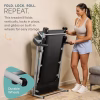 Ecostride Foldable Electric Treadmill for Home – Walking & Jogging Machine with 12 Preset Programs, 6.3 MPH Speed, Tablet Holder – Compact Space-Saving Design