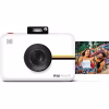 Step Touch 13MP Digital Camera & Instant Printer with 3.5” LCD Touchscreen Display (White)