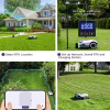 Genie 3000 Robotic Lawn Mower Covers up to 0.9 Acres, Full Band RTK + 4-Eye Vision, AI Smart Obstacle Avoidance & Lawn Maintenance