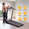 Swertoy 2.5HP Folding Treadmill Portable Running Walking Compact Exercise Machine with 12 Preset Program, LED Display, Easy Assembly for Home