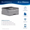 HL-L2325DW Monochrome Laser Printer, Wireless Networking, Duplex Printing