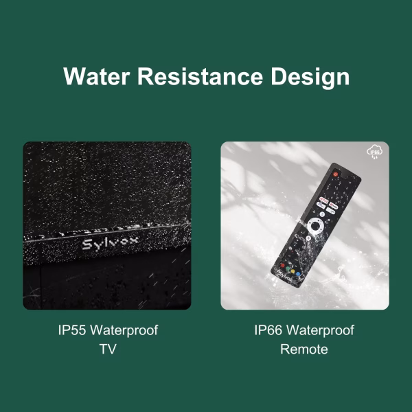 43" Outdoor TV, 4K UHD Google Television for Partial Sun outside with 1000Nit Brightness, IP55 Weatherproof, Dolby Atmos, Voice Remote (Deck Pro 2.0)