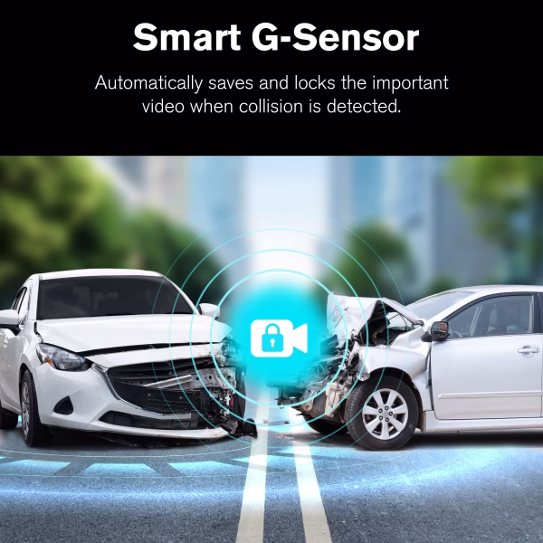 Roadcam AI PLUS, Ai-Powered 4K Dash Cam with 1080P Rear Cam, Full-Coverage Driver Assistance