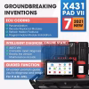X-431 PAD VII Elite, Car Diagnostic Scan Tool 2534 Reprogramming ECU Coding Tool, Intelligent Topology, 60+ Services 2 Years Free Update Upgraded of X431 PRO5