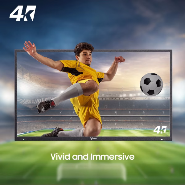 43" Outdoor TV, 4K UHD Google Television for Partial Sun outside with 1000Nit Brightness, IP55 Weatherproof, Dolby Atmos, Voice Remote (Deck Pro 2.0)