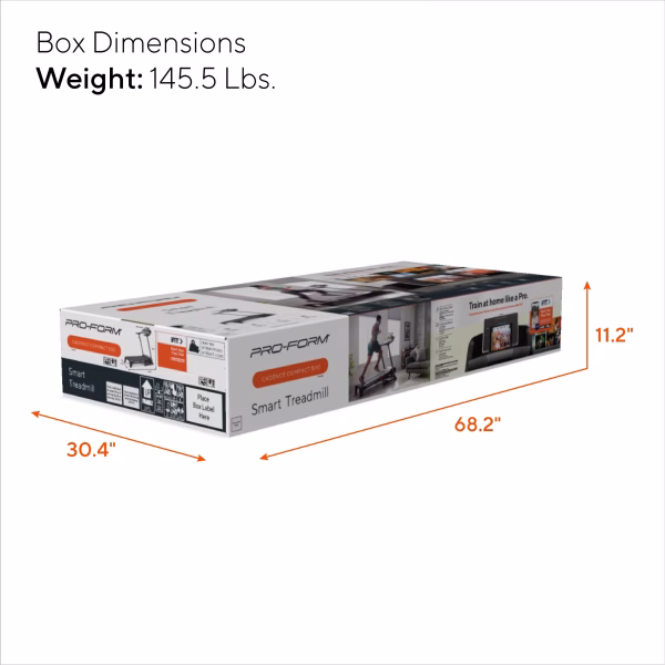 Cadence Compact 500 Folding Treadmill, Compatible with Ifit Personal Training