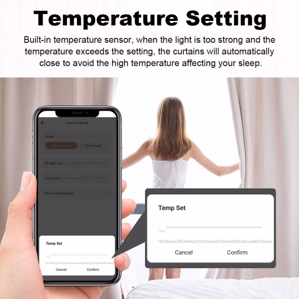 Wifi Smart Electric Curtain Robot Roman Rod Track Curtain Robot Work with Wifi Gateway Voice Control for Alexa Google Home
