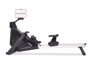 Stronggo Rowing Machine with Ipad Integration—Dual Air & Magnetic Resistance up to 100 Lbs | Game-Based Workouts, Compact Storage Design