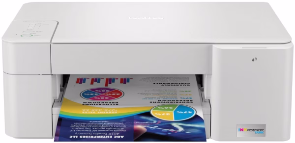 MFC-J1205W Wireless All-In-One Inkjet Printer with up to 1-Year of Ink In-Box - White/Gray