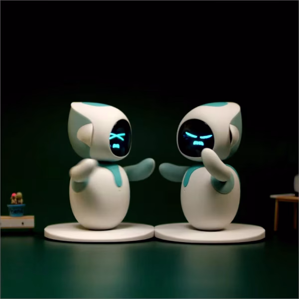 Original Eilik Smart Robot Electronic Automation Ai Robot Emotional Interaction Vocal Multiple Mode Cute Blue and Pink Gift