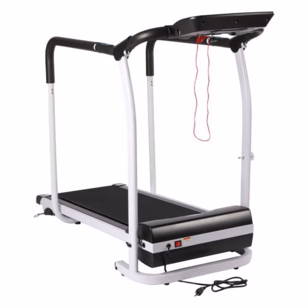 Electric Walking Exercise Treadmill, Black, 220 Lb