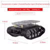 10KG Load Strong Shock Absorption Tank Chassis with Motor Suspension All Metal Tank Robot Kit Coding Motor Intelligent Robot Car