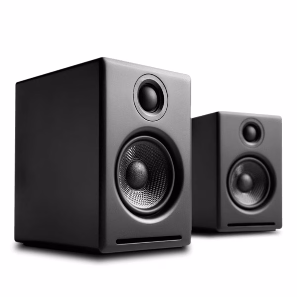 A2 24 Bit Hires Desktop Speakers with Bluetooth - Pair (Black)