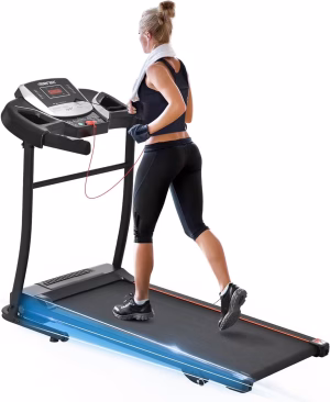 Folding Treadmill, Electric Treadmill with 41.3” X 15.7” Ultra Large Running Belt, Heart Rate Monitor, Easy Accembly, 7.5 Mph Speed for Home Gym