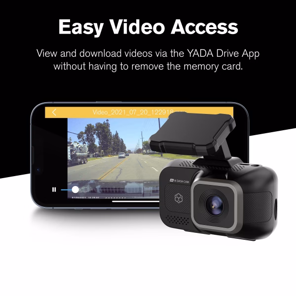 Roadcam AI PLUS, Ai-Powered 4K Dash Cam with 1080P Rear Cam, Full-Coverage Driver Assistance