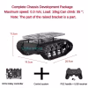 10KG Load Strong Shock Absorption Tank Chassis with Motor Suspension All Metal Tank Robot Kit Coding Motor Intelligent Robot Car