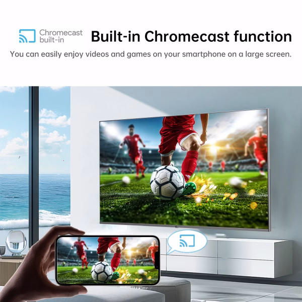 65-Inch 4K UHD HDR10+ Smart TV with Google TV - Voice Control,Dolby Vision, Dolby Atmos, Ultra-Flat LED Television Built-In Wifi Bluetooth, Flat Screen LED Television, Canvas Series CG65-C3