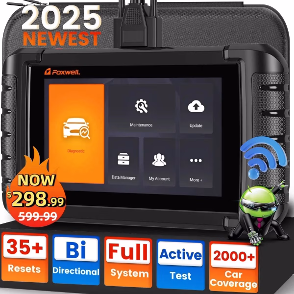 NT809 Car Diagnostic Scan Tool OBD2 Scanner Bi-Directional & Active Test Full System Code Reader with 30+ Maintenances 3-Year Update