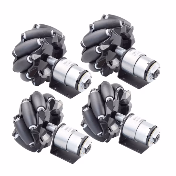 20KG Payload Mecanum Wheel Robot Car Chassis Kit with DC 12V Encoder Motor for Arduino ROS STM32 Raspberry Pi DIY