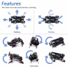 Robot Dog Kit for ESP32-WROVER CAM, Dual-Core 32-Bit 240Mhz, Touch Sensor, Ultrasonic Ranging, Buzzer RGB LED Servo App