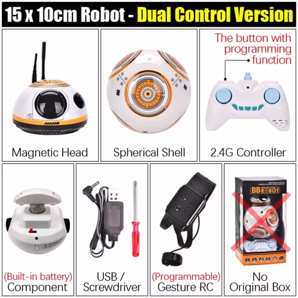 RC Robot 2.4G Radio Remote Control with Sound Watch Gesture Induction Sensor Intelligent Robot Car Model Kid Electronic Toy Gift