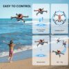 D99 GPS Drone with 8K UHD Camera, Foldable Quadcopter for Adults Beginners, Brushless Motor, VR Mode, 2 Batteries, Orange