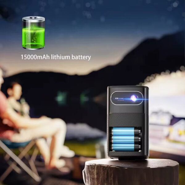 New Arrive Auto Focus 1080P Projector Portable 4K 3D Full HD Projector Android 5G Wifi Build 15000Mah Battery BT5.0