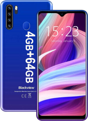 Unlocked Smartphones,  A80Plus, 4G Bundle Android 10 OS Android Phone, Dual Sim Unlocked Cell Phones, 4GB+64GB ROM, 6.5" HD+ Fingerprint Face Detection, 4680Mah Capacity Battery Tmobile Phone