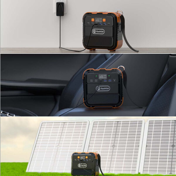 [US Direct] Flashfish A101 120W 96Wh 26400Mah Portable Power Station Power Generator Supply Backup Battery Portable Power Bank Supply Lithium Battery for Camping Outing Travel