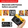 Mini Shot 3 Retro 4PASS 2-In-1 Instant Digital Camera and Photo Printer (3X3 Inches) Initial 8 Sheets + 30 Sheets Cartridge Bundle, Yellow (NOT Zink)