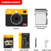 Mini Shot 3 Retro 4PASS 2-In-1 Instant Digital Camera and Photo Printer (3X3 Inches) Initial 8 Sheets + 30 Sheets Cartridge Bundle, Yellow (NOT Zink)
